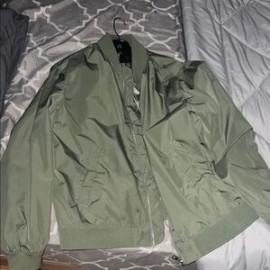 Unisex H&M Sage Green Bomber Jacket